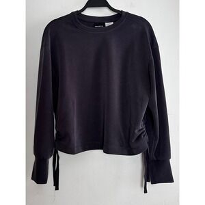 Bailey44‎ Ruched Side Ties Sweatshirt Med Brushed Modal Butter Soft Streetwear
